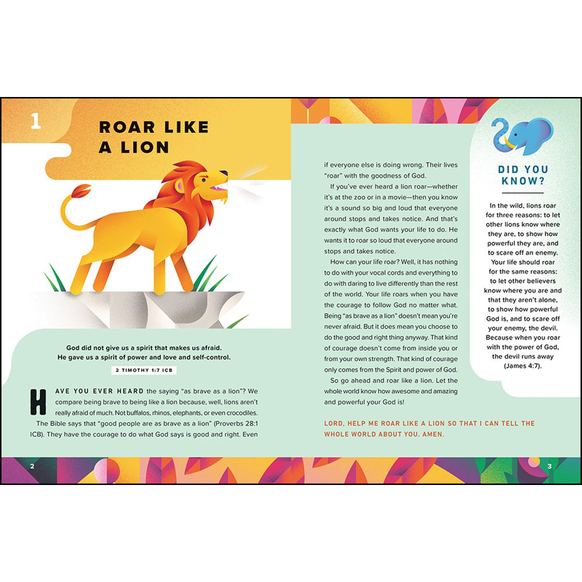 Roar Like A Lion: 90 Devotions To A Courageous Faith (Hardcover)