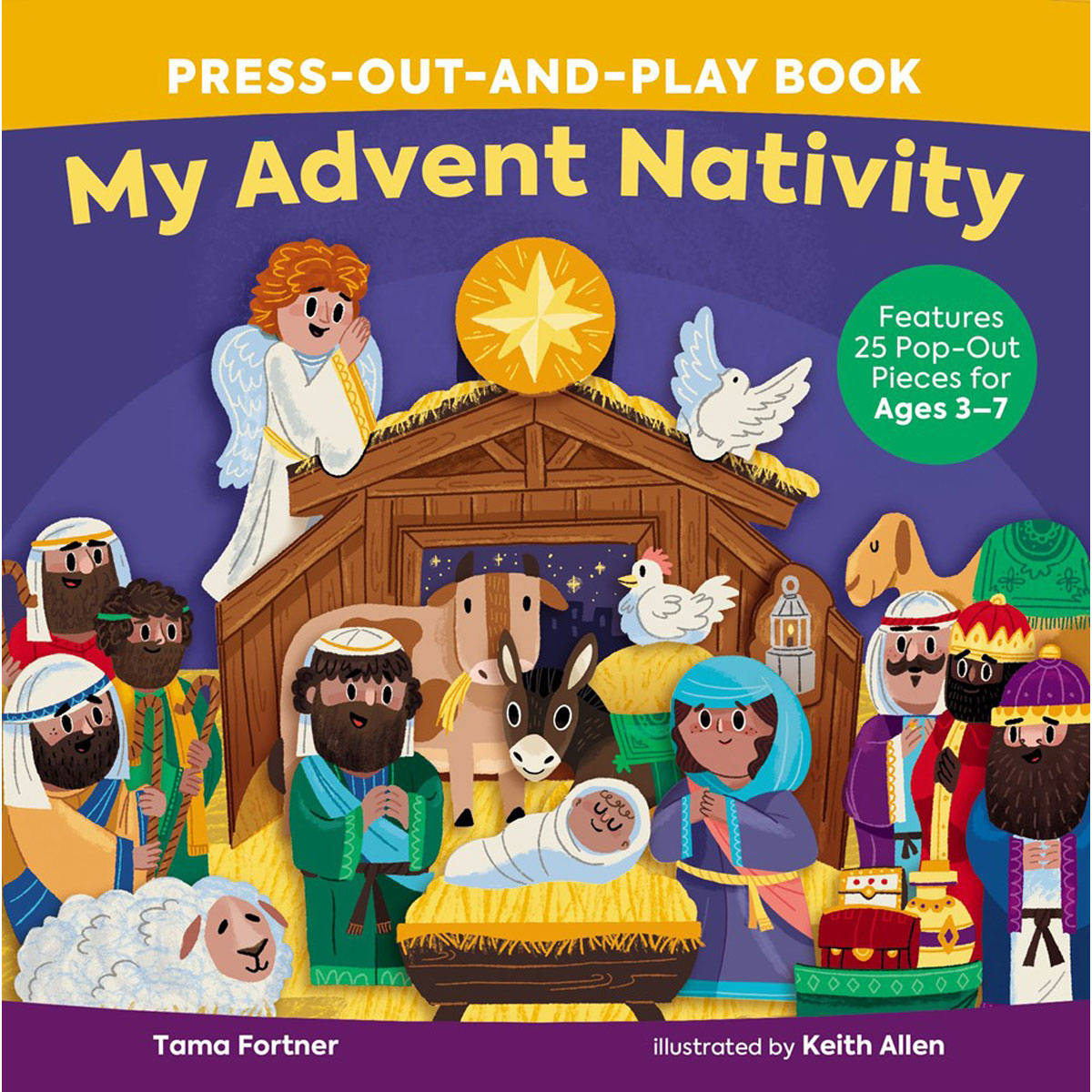 My Advent Nativity Press-Out-And-Play Book (Board Book)