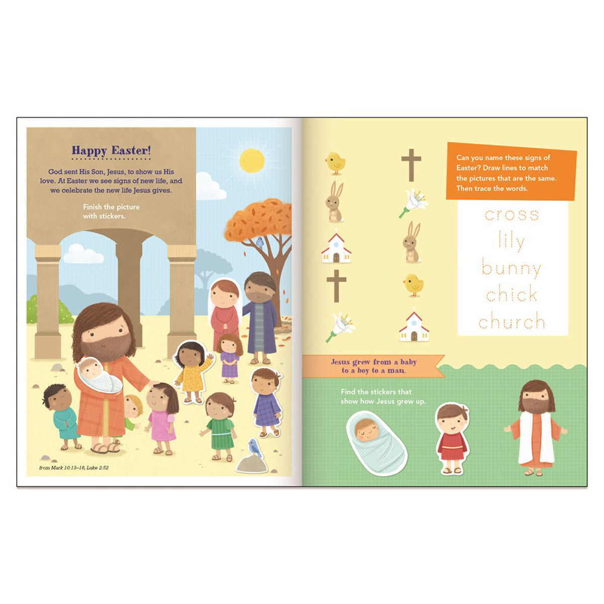 Say And Pray Bible Easter Sticker And Activity Book (Paperback)