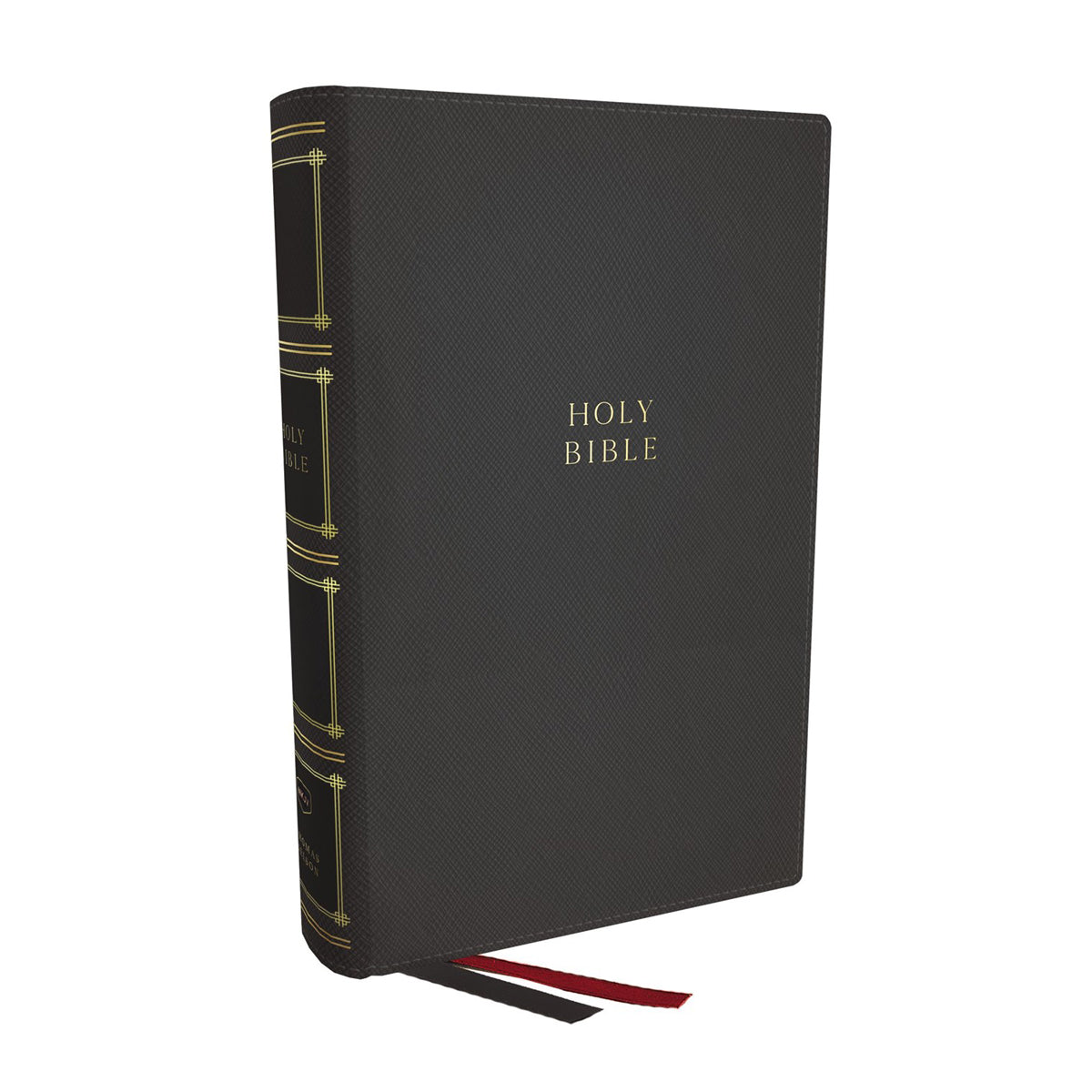 NKJV Compact Center-Column Reference Bible Grey Comfort Print (Imitation Leather)