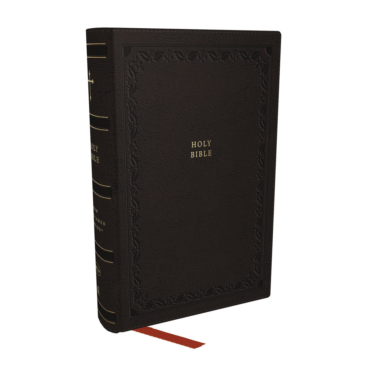 NKJV Compact Paragraph-Style Ref Bible Red Letter Black (Comfort Print)(Imitation Leather)