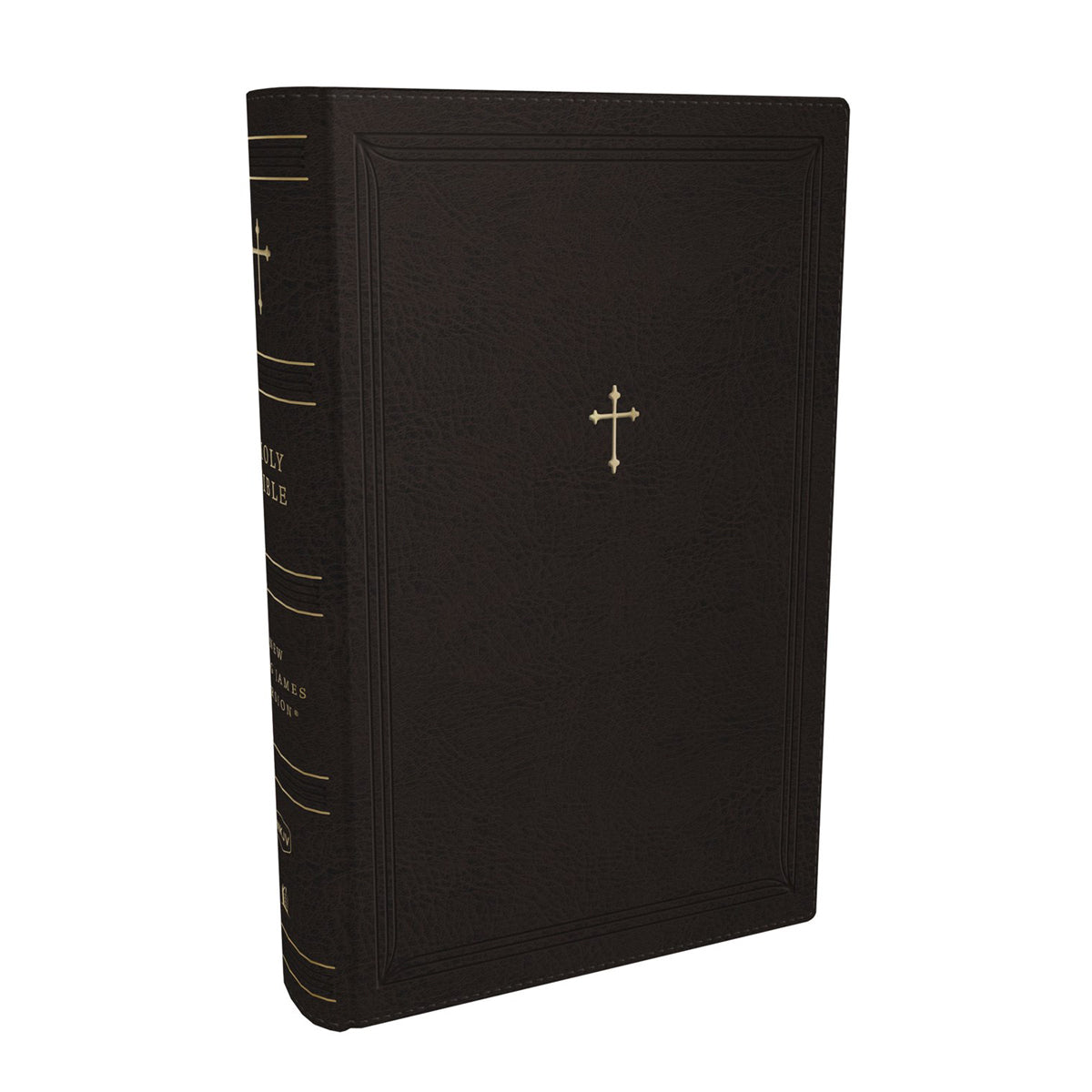 NKJV Compact Paragraph-Style Ref Bible Red Letter Zipper Black (Comfort Print)(Imitation Leather)