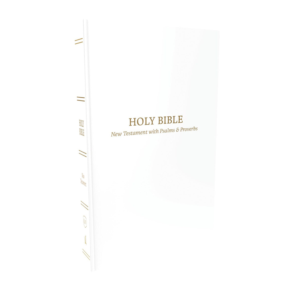 KJV White Paperback Pocket New Testament With Psalms And Proverbs Bible Comfort Print