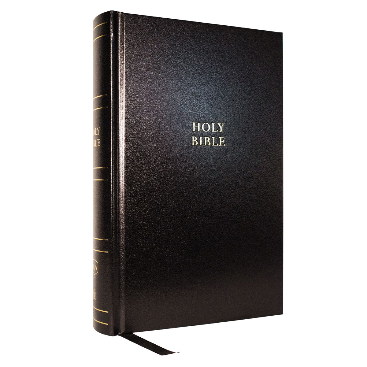 NKJV Black Hardcover Single-Column Verse-by-Verse Reference Bible Comfort Print