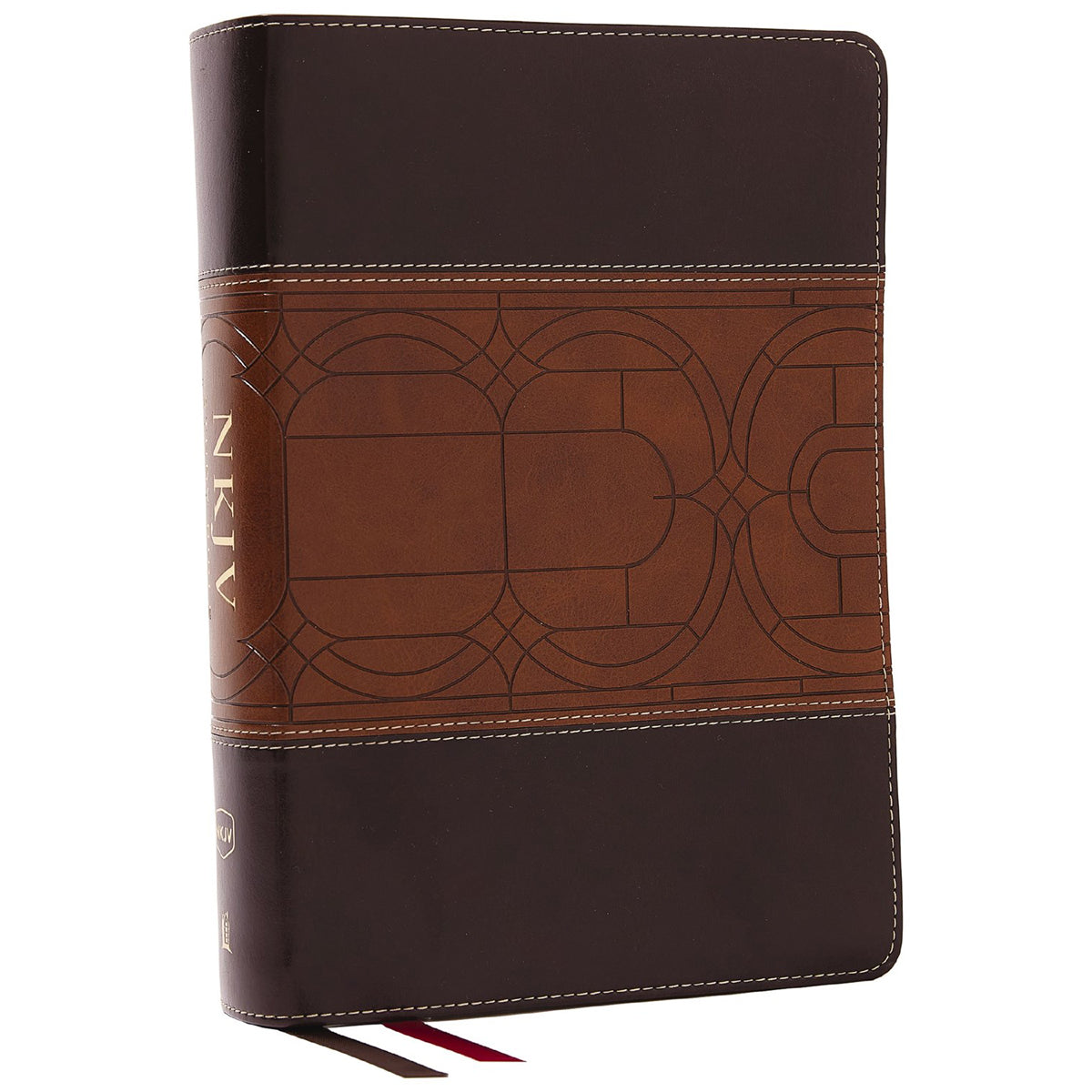 NKJV Study Bible Full-Color Brown Comfort Print (Imitation Leather)