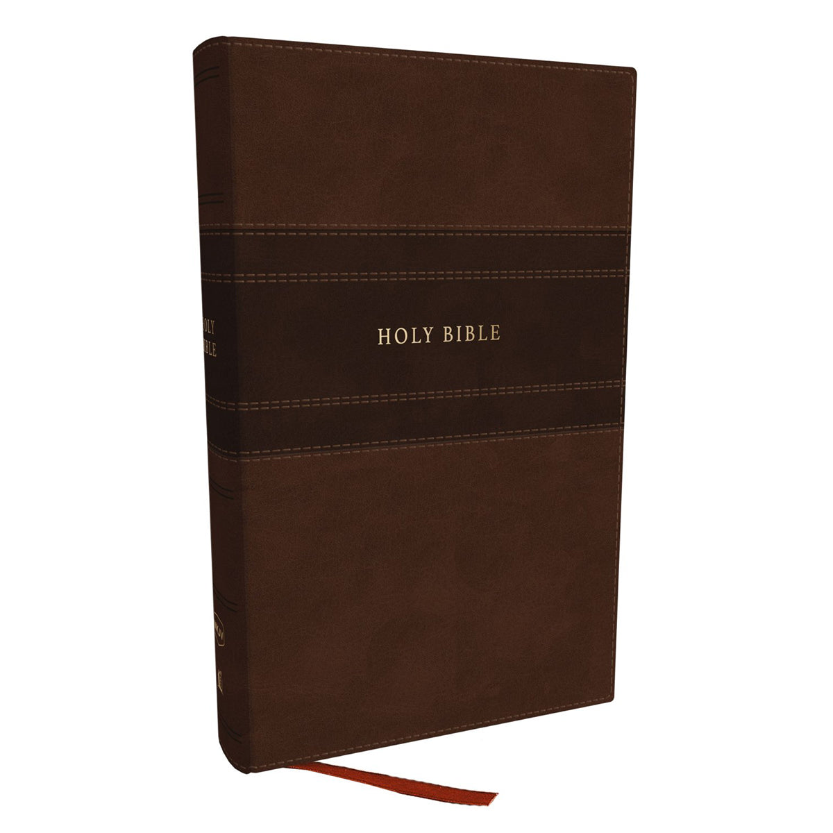 NKJV Brown Imitation Leather Personal Size Reference Bible Large Comfort Print