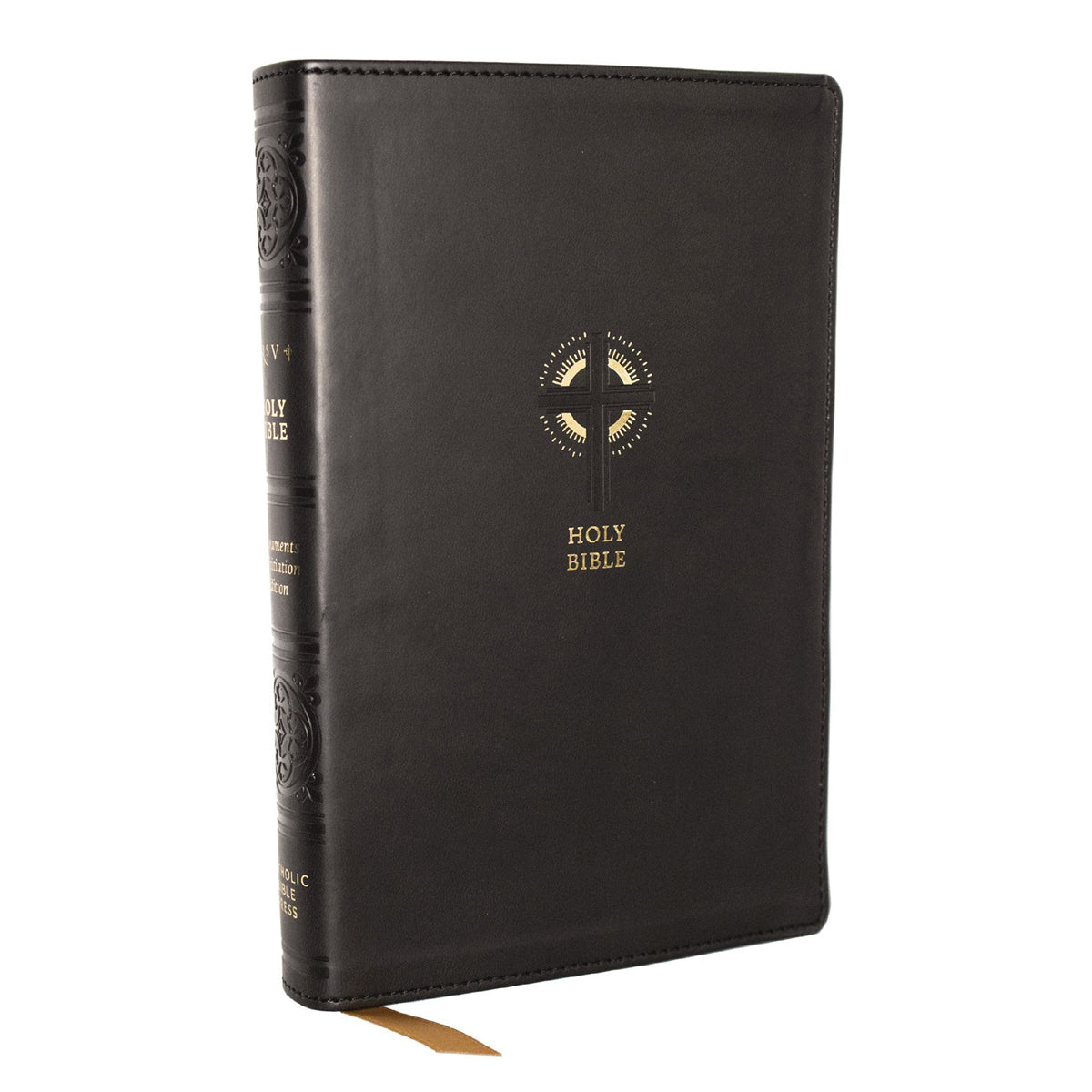 NRSVCE Black Imitation Leather Sacraments of Initiation Catholic Bible Comfort Print