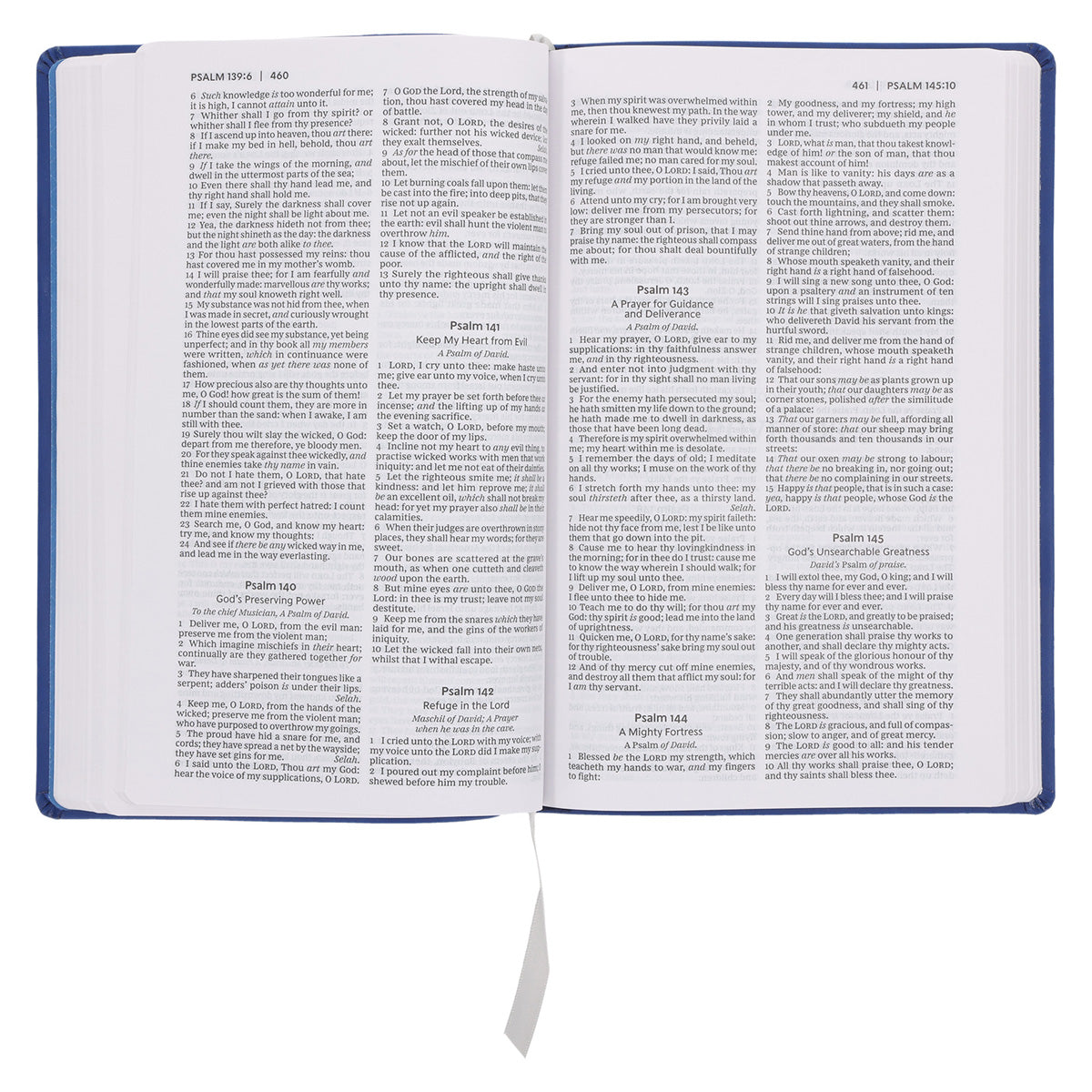 KJV Blue Imitation Leather Value Ultra Thinline Bible Comfort Print