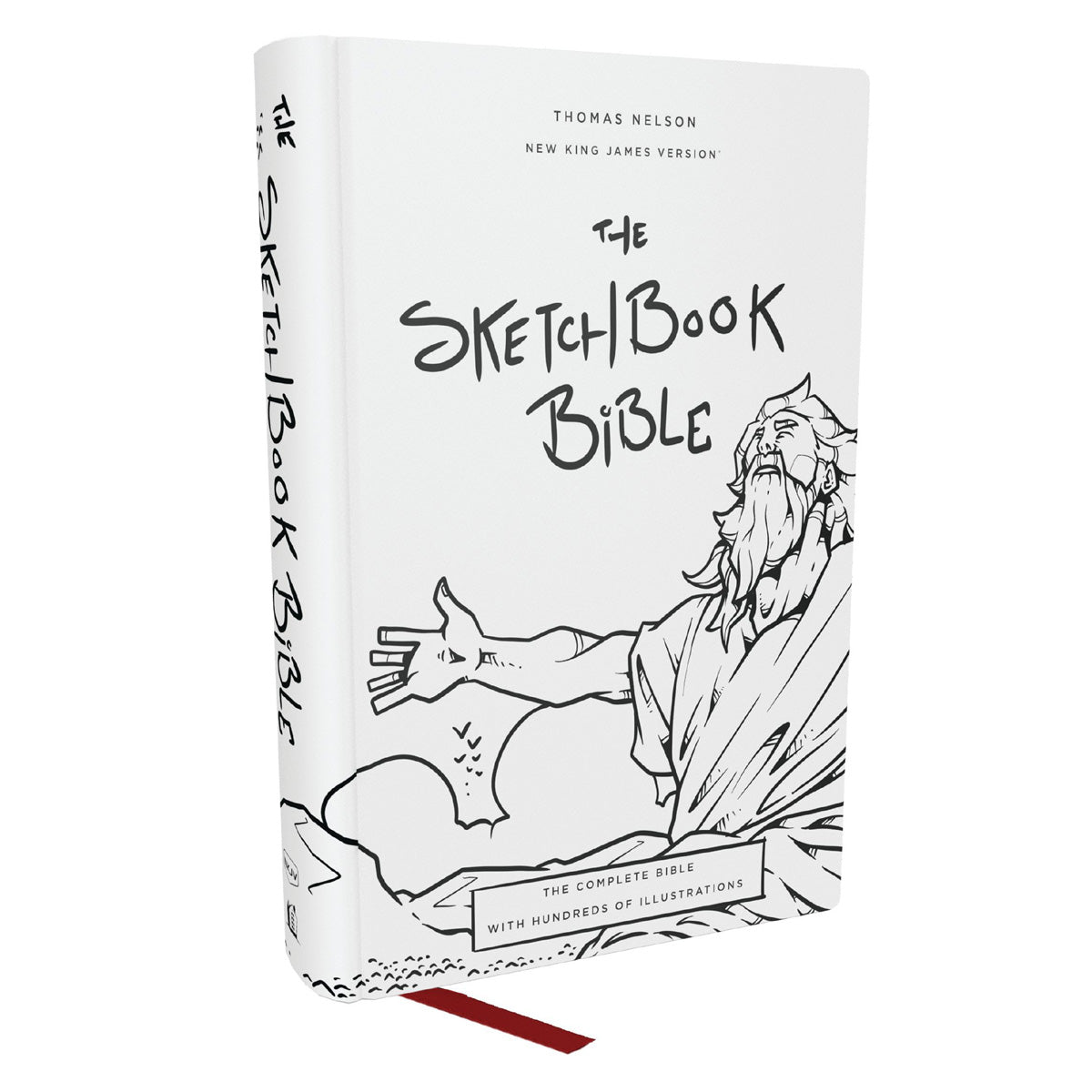 NKJV Hardcover Sketchbook Bible Red Letter Comfort Print
