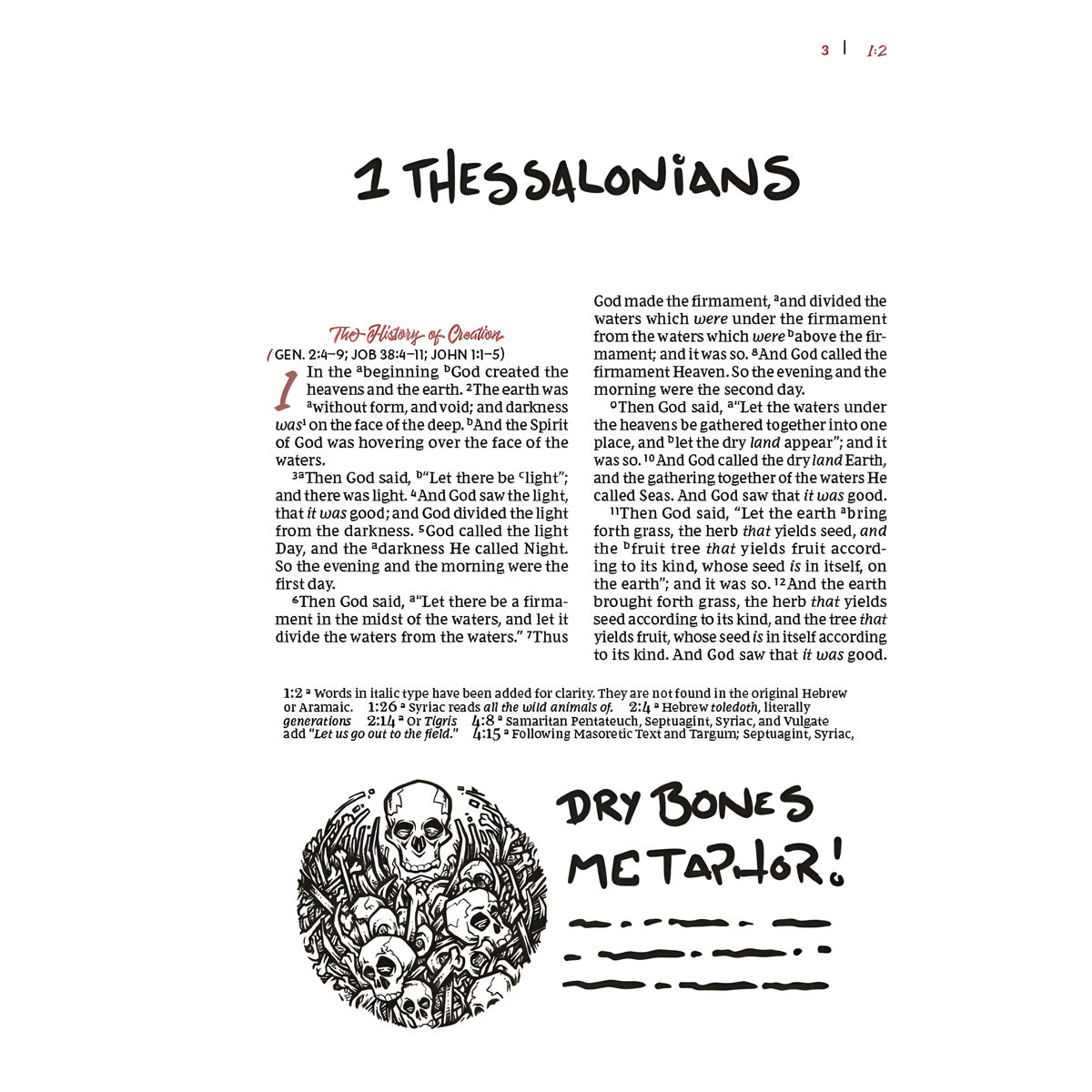 NKJV Hardcover Sketchbook Bible Red Letter Comfort Print