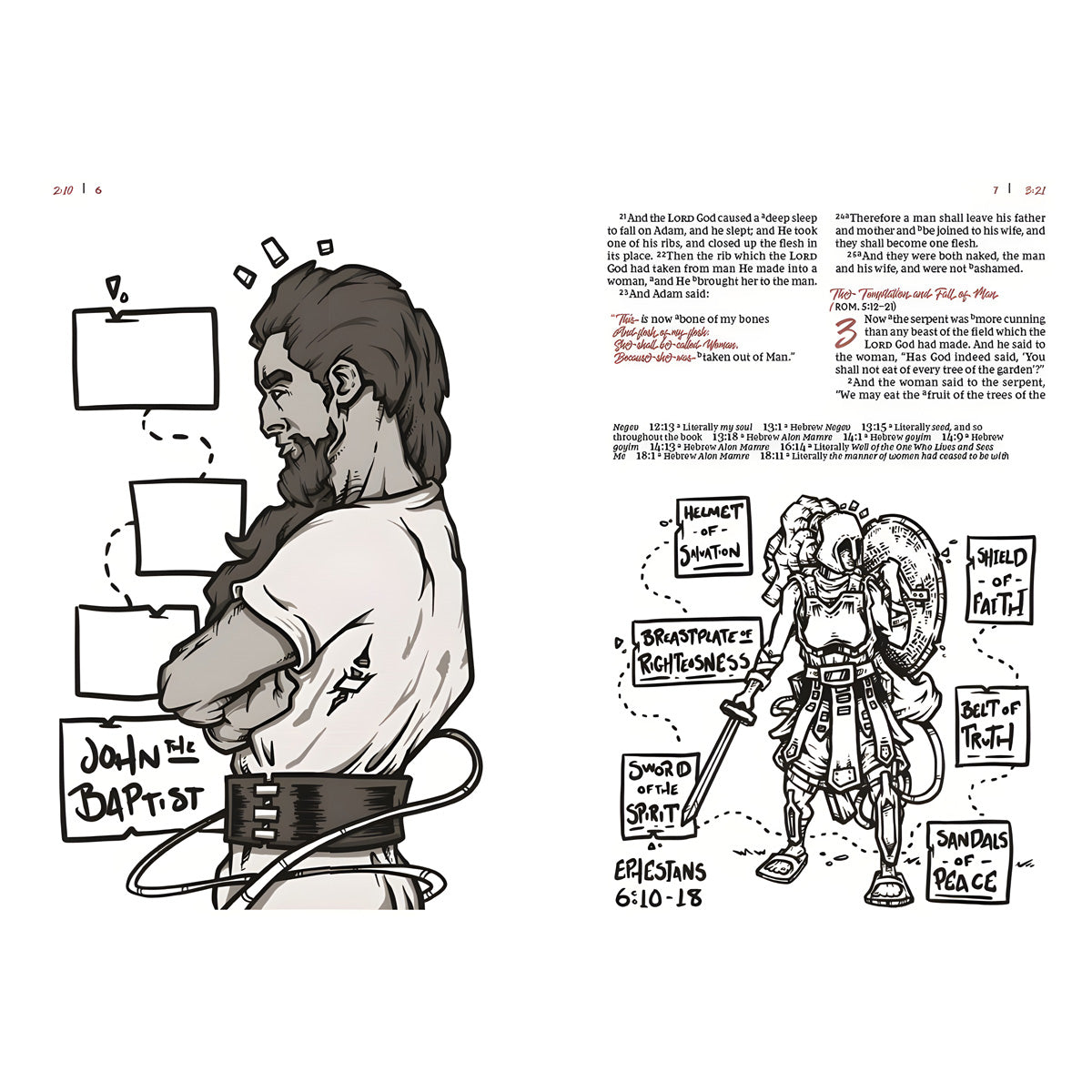 NKJV Hardcover Sketchbook Bible Red Letter Comfort Print