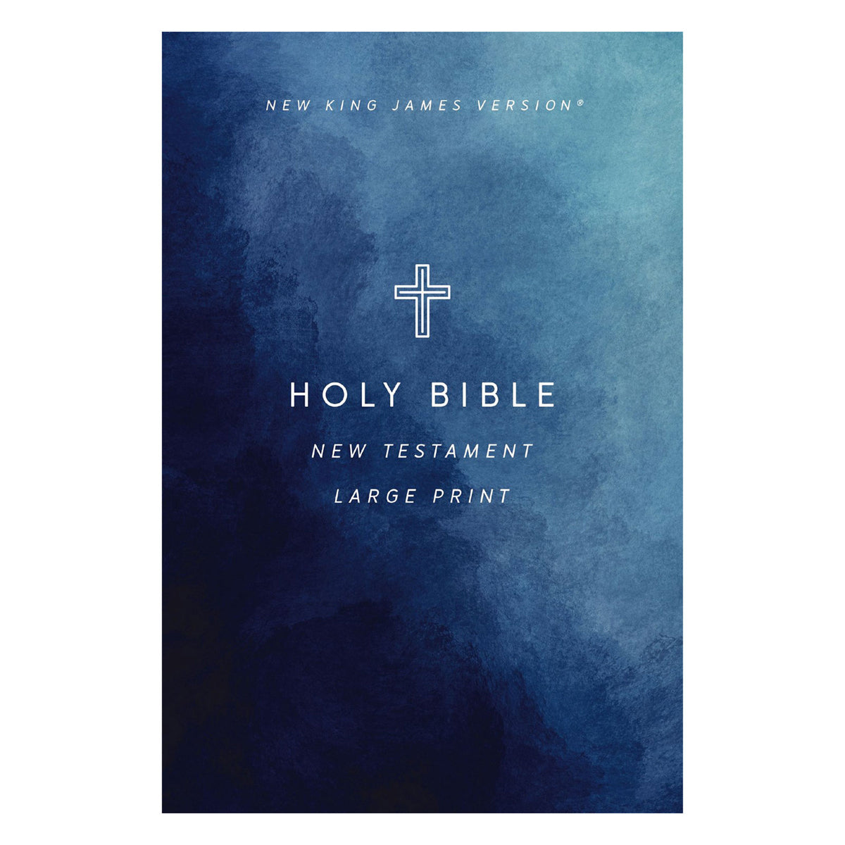 NKJV Cross Paperback Outreach New Testament Bible Large Comfort Print