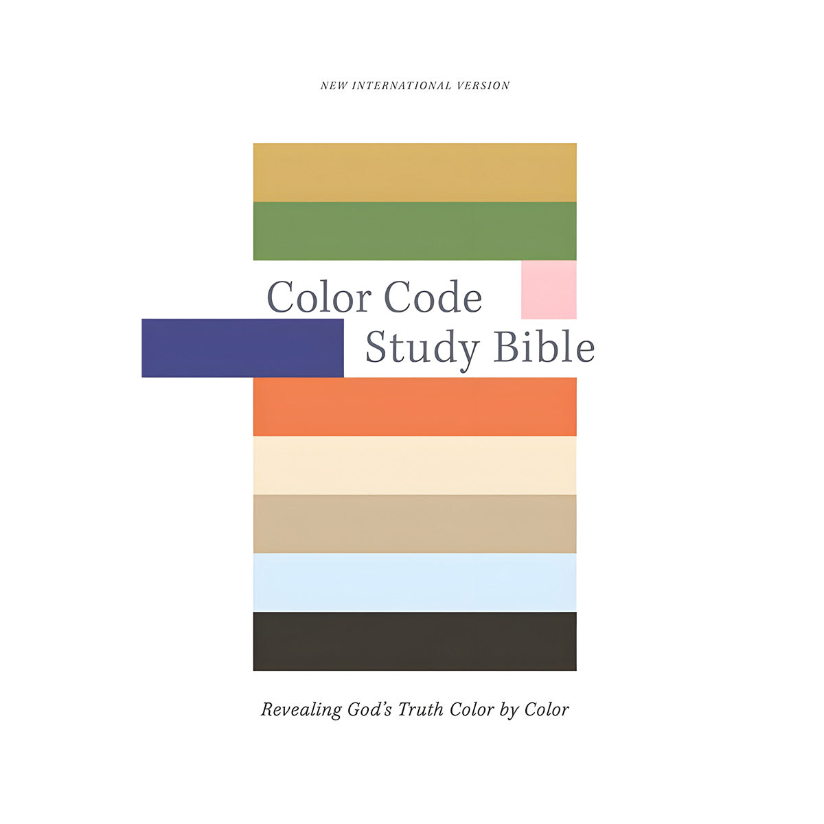 NIV Brown Imitation Leather Color Code Study Bible Red Letter Comfort Print