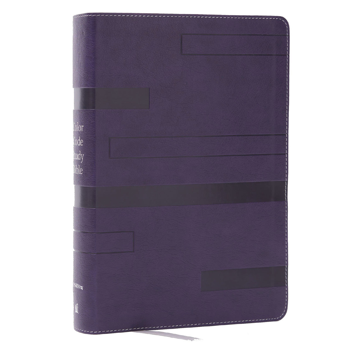 NIV Purple Imitation Leather Color Code Study Bible Red Letter Comfort Print