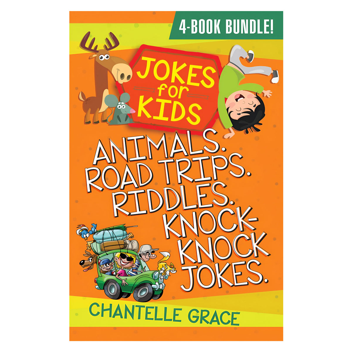 Jokes for Kids 4-in-1 Book Bundle 2: Animals Road Trips Riddles Knock-Knock Jokes PB