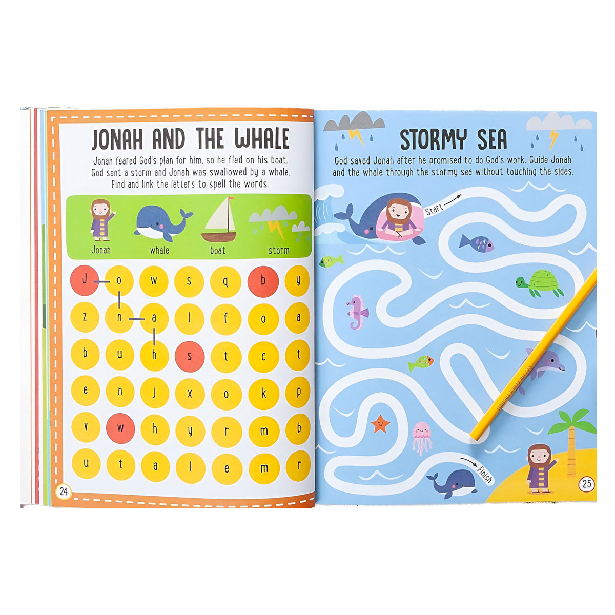 My Bible Stories Activity Book Pink (Paperback)