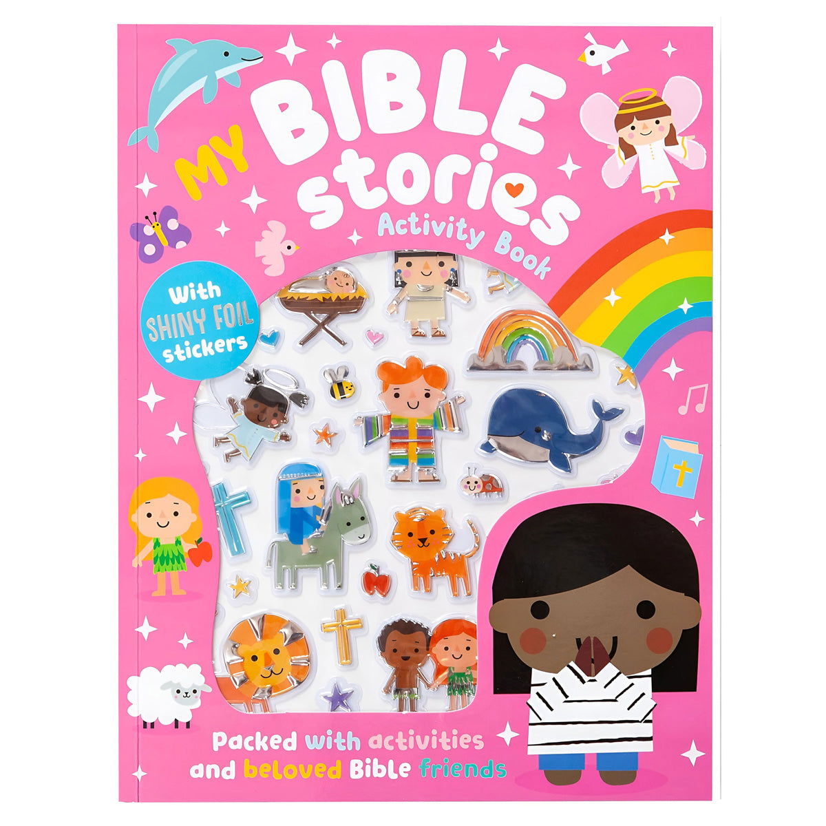 My Bible Stories Activity Book Pink (Paperback)