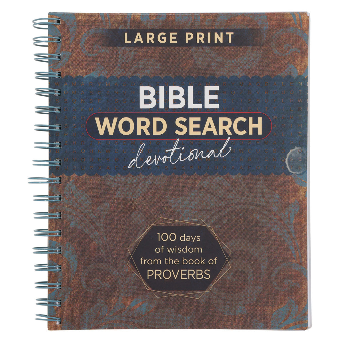 Bible Word Search Devotional: 100 Days of Wisdom from the Book of Proverbs Large Print SB
