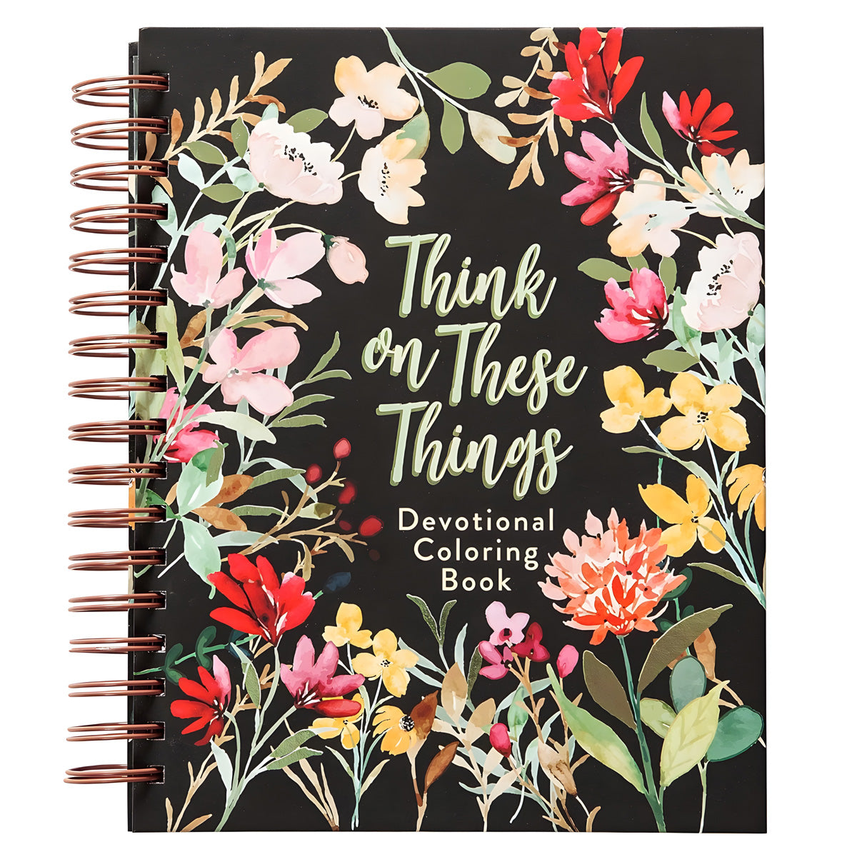 Think on These Things: Devotional Coloring Book (Spiral-Bound)