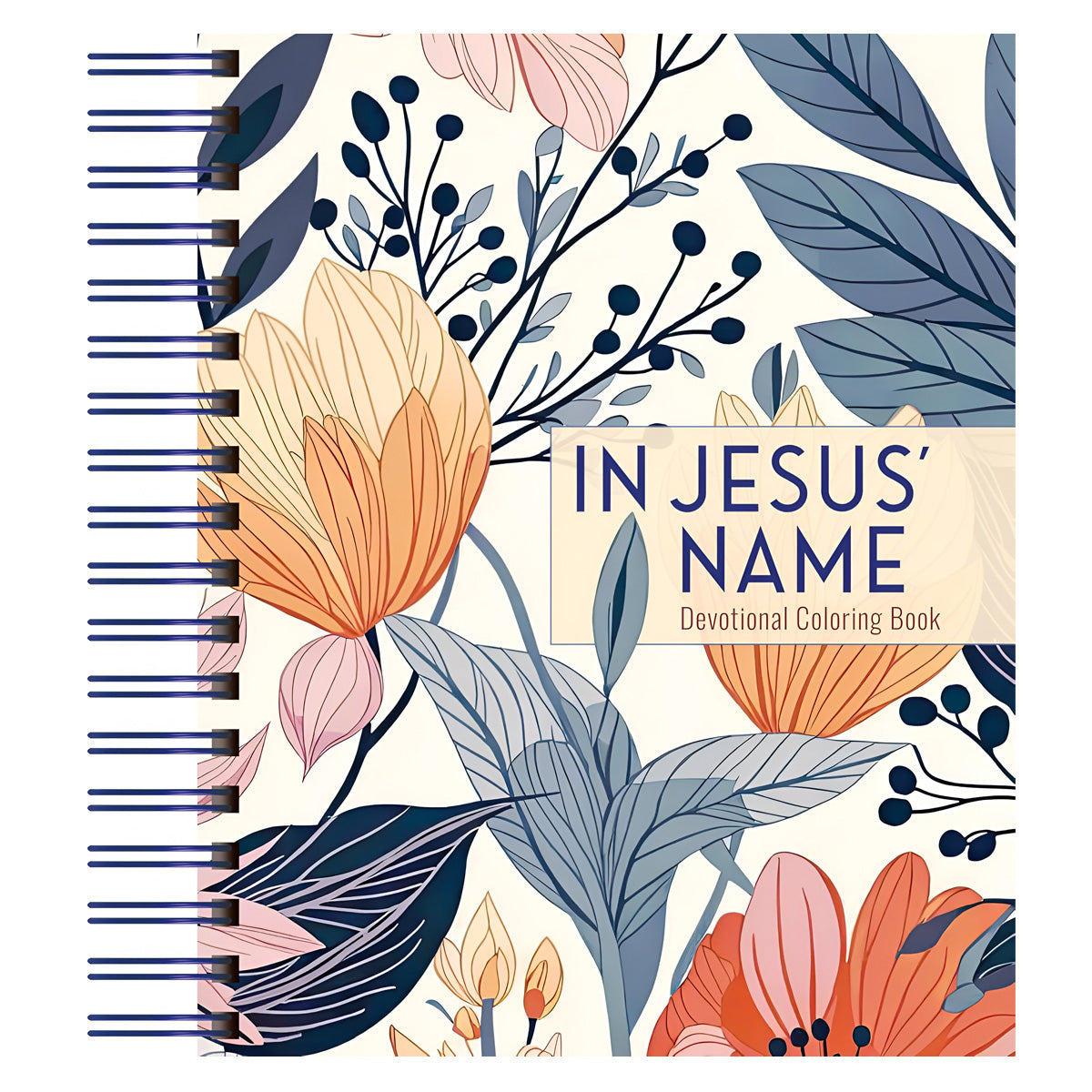 In Jesus' Name: Devotional Coloring Book (Spiral-Bound)