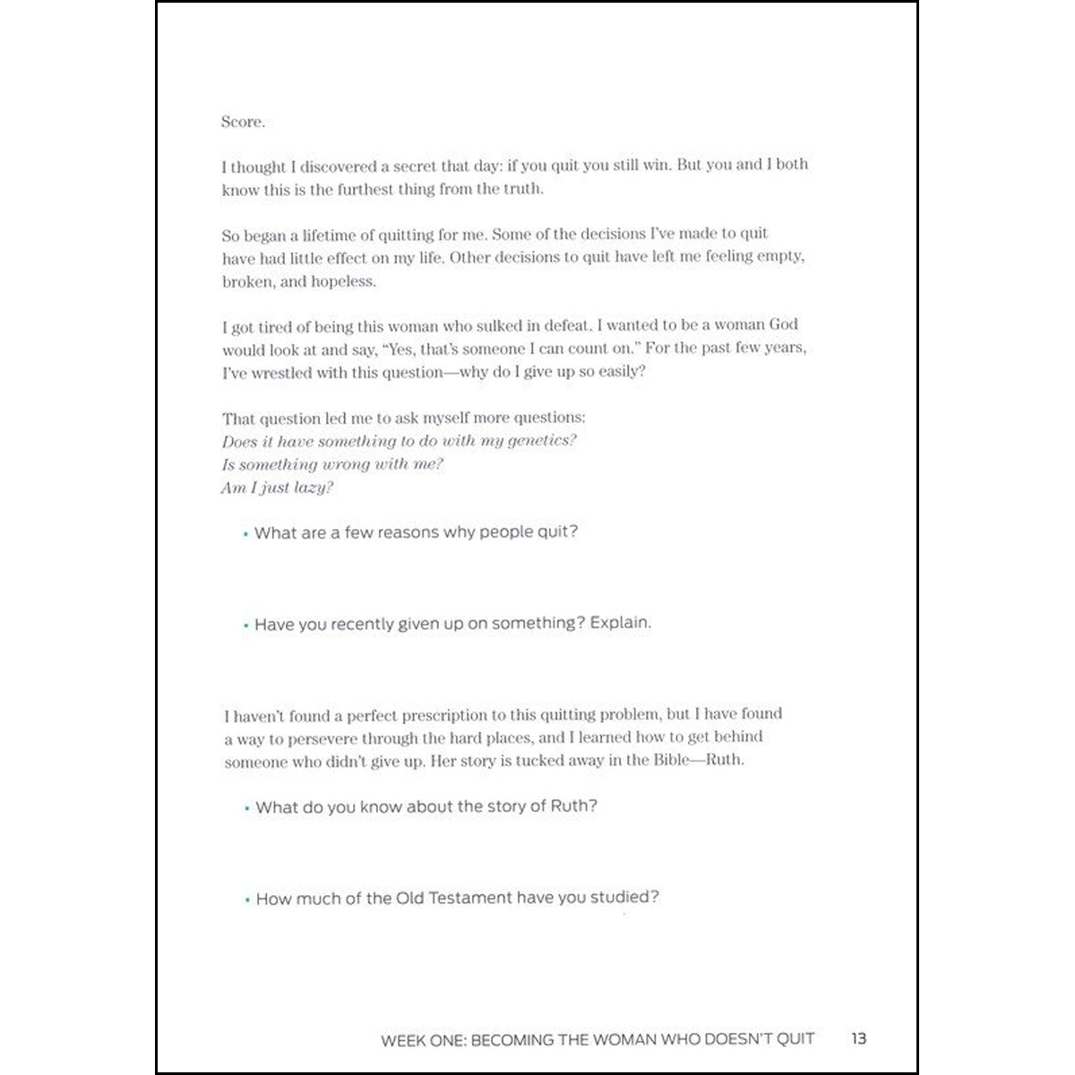 A Woman Who Doesn't Quit: 5 Habits From The Book Of Ruth (Paperback)