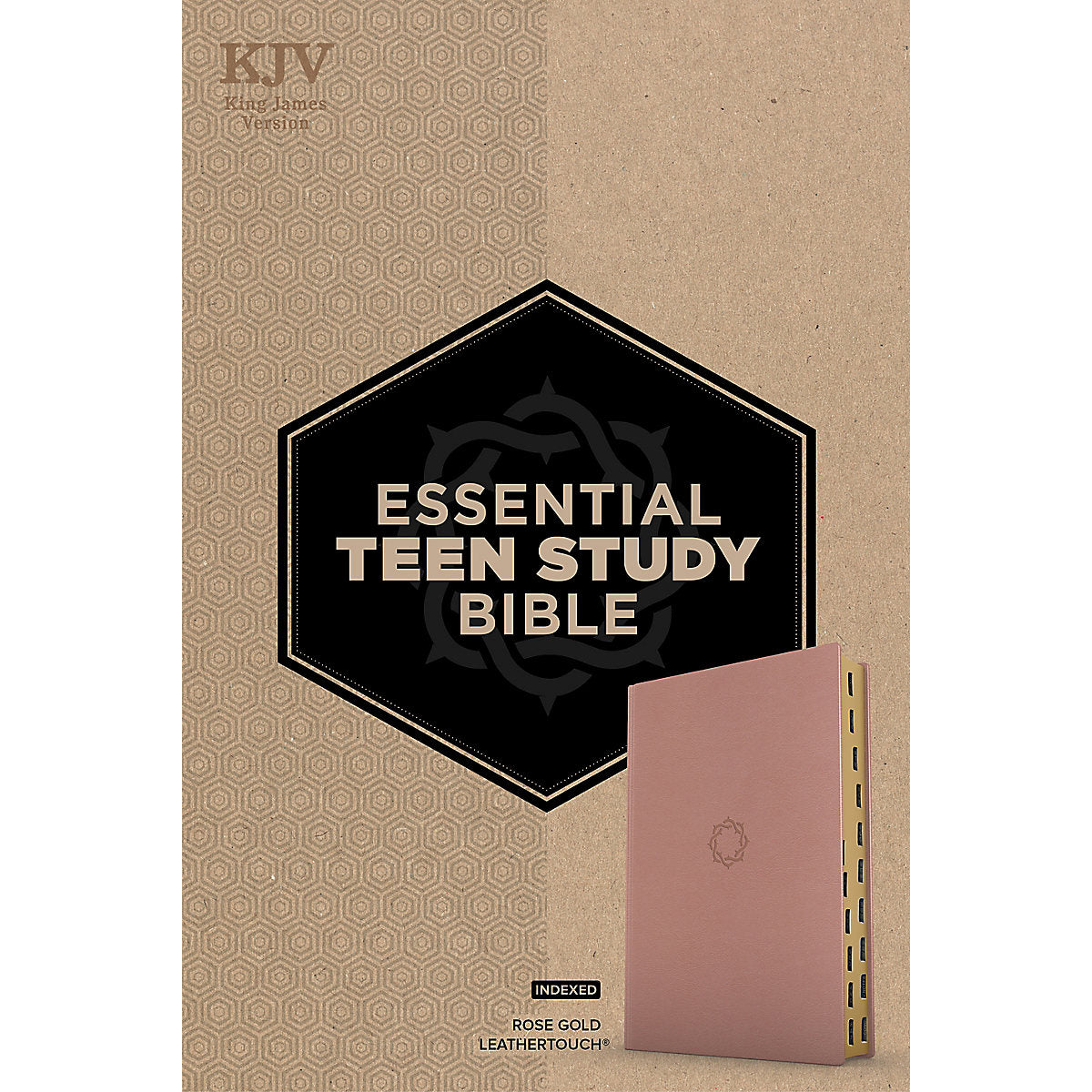KJV Rose Gold Imitation Leather Essential Teen Study Bible Indexed