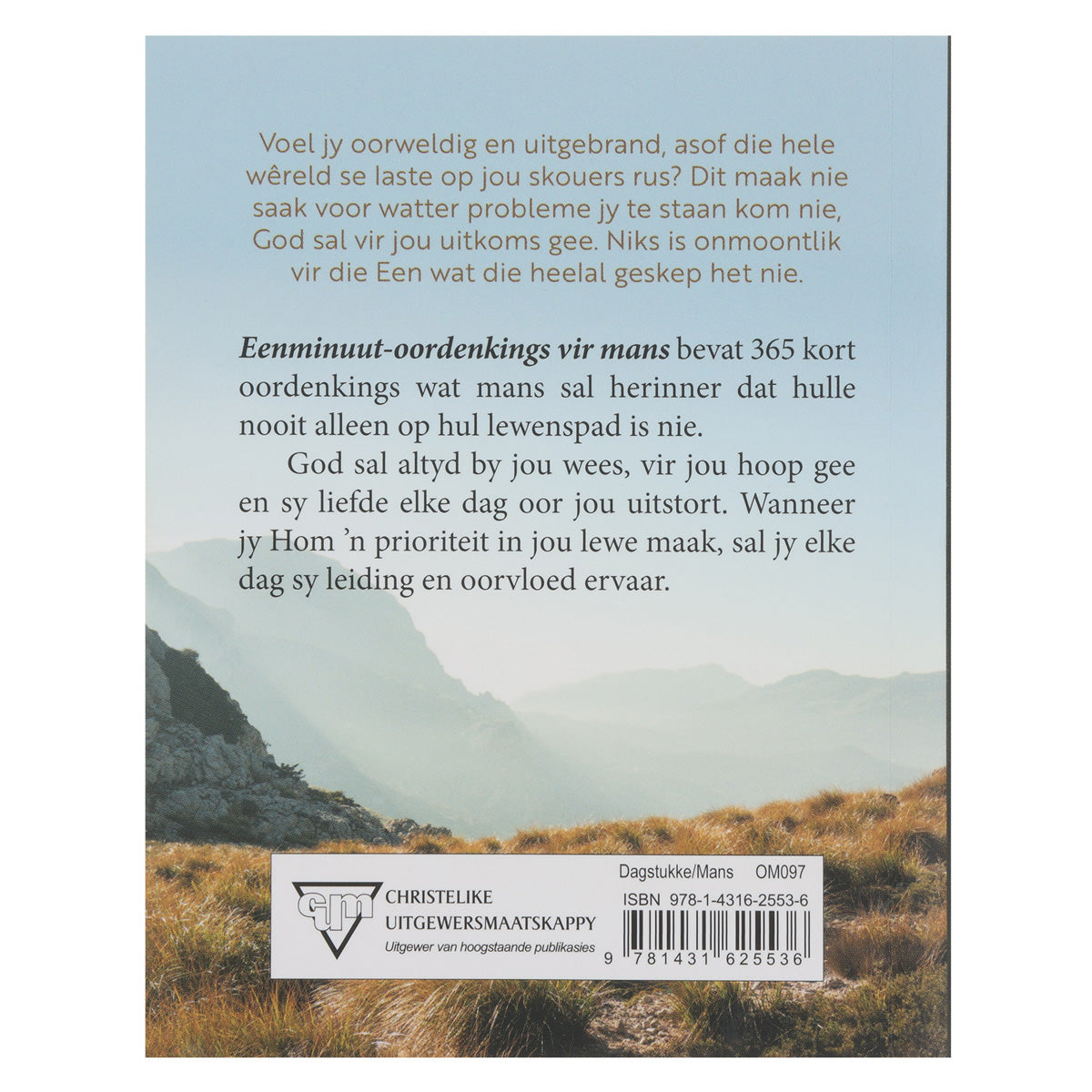 Eenminuut-Oordenkings vir Mans (Sagteband)