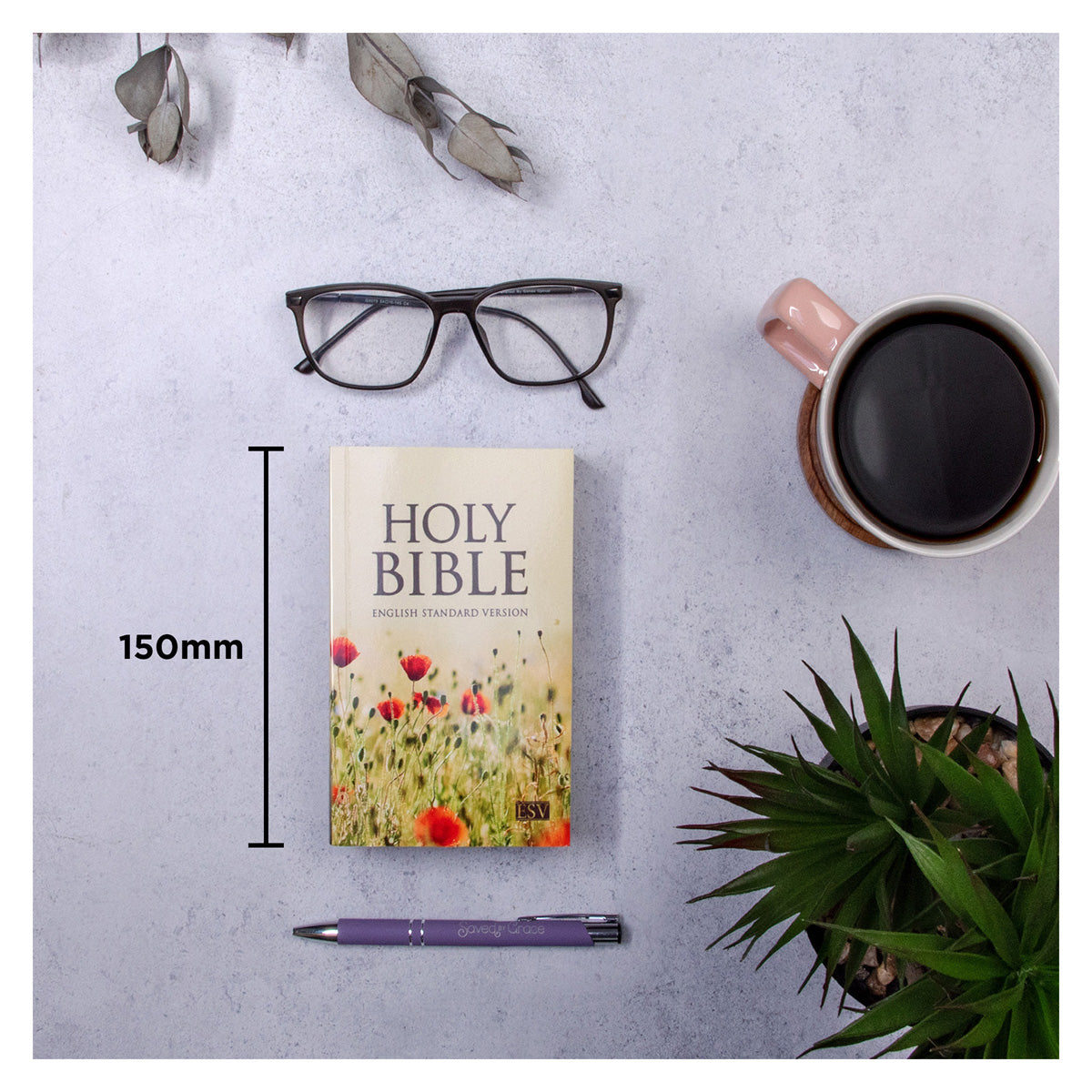 ESV Compact Bible Poppies Paperback