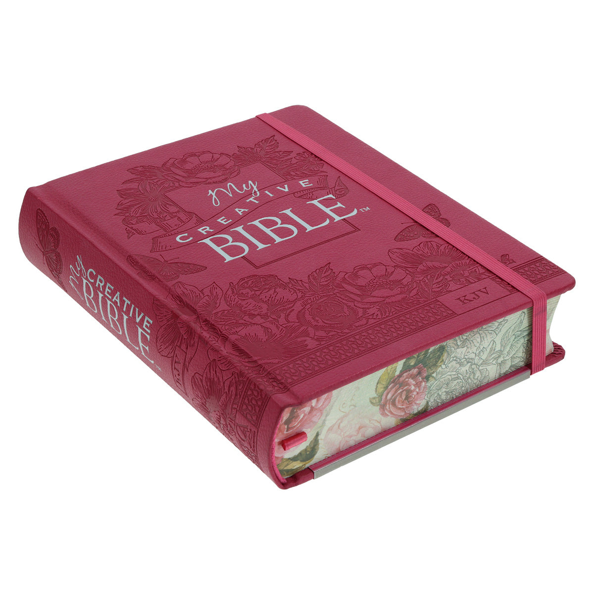 KJV Pink Faux Leather Hardcover My Creative Bible