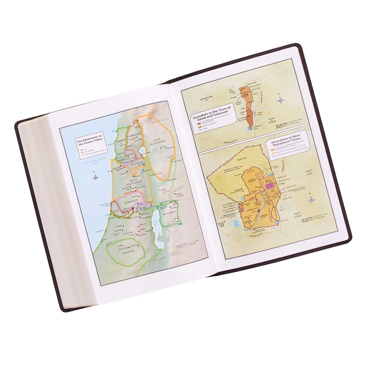 KJV Brown Faux Leather Bible Super Giant Print Red Letter