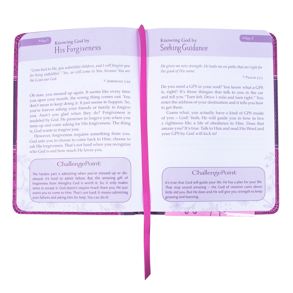 365 Days To Knowing God For Girls Faux Leather