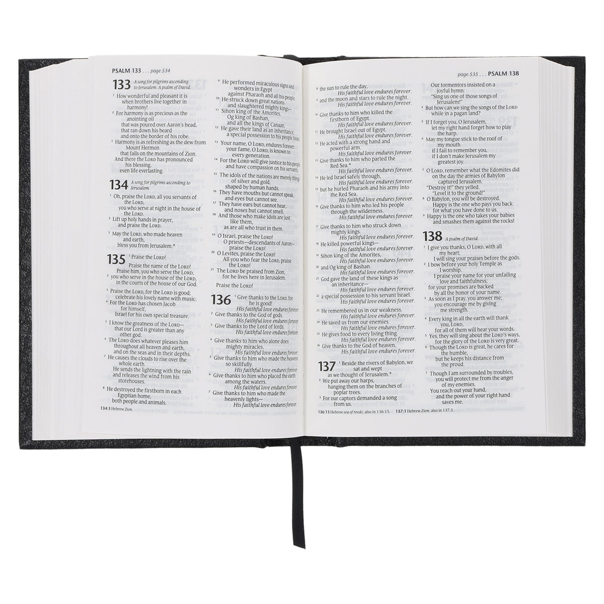 NLT Compact Bible Black Hardcover