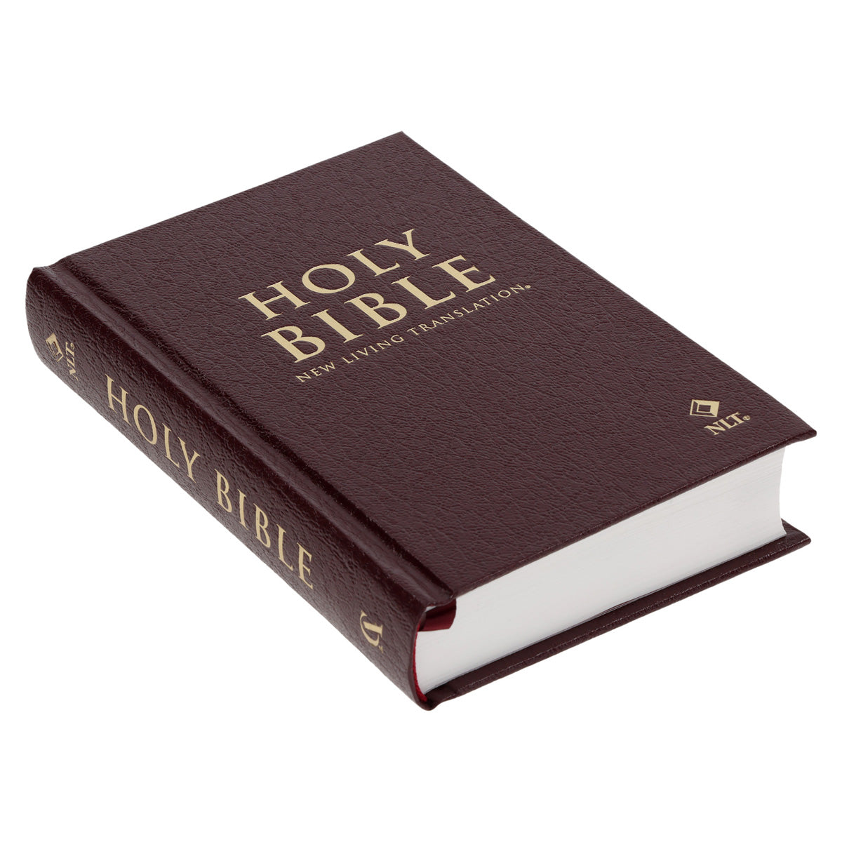 NLT Compact Bible Burgundy Hardcover