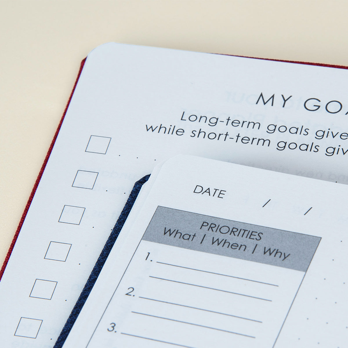 Baxter Undated Planner Red (Durable Synthetic Fibre Flexcover)