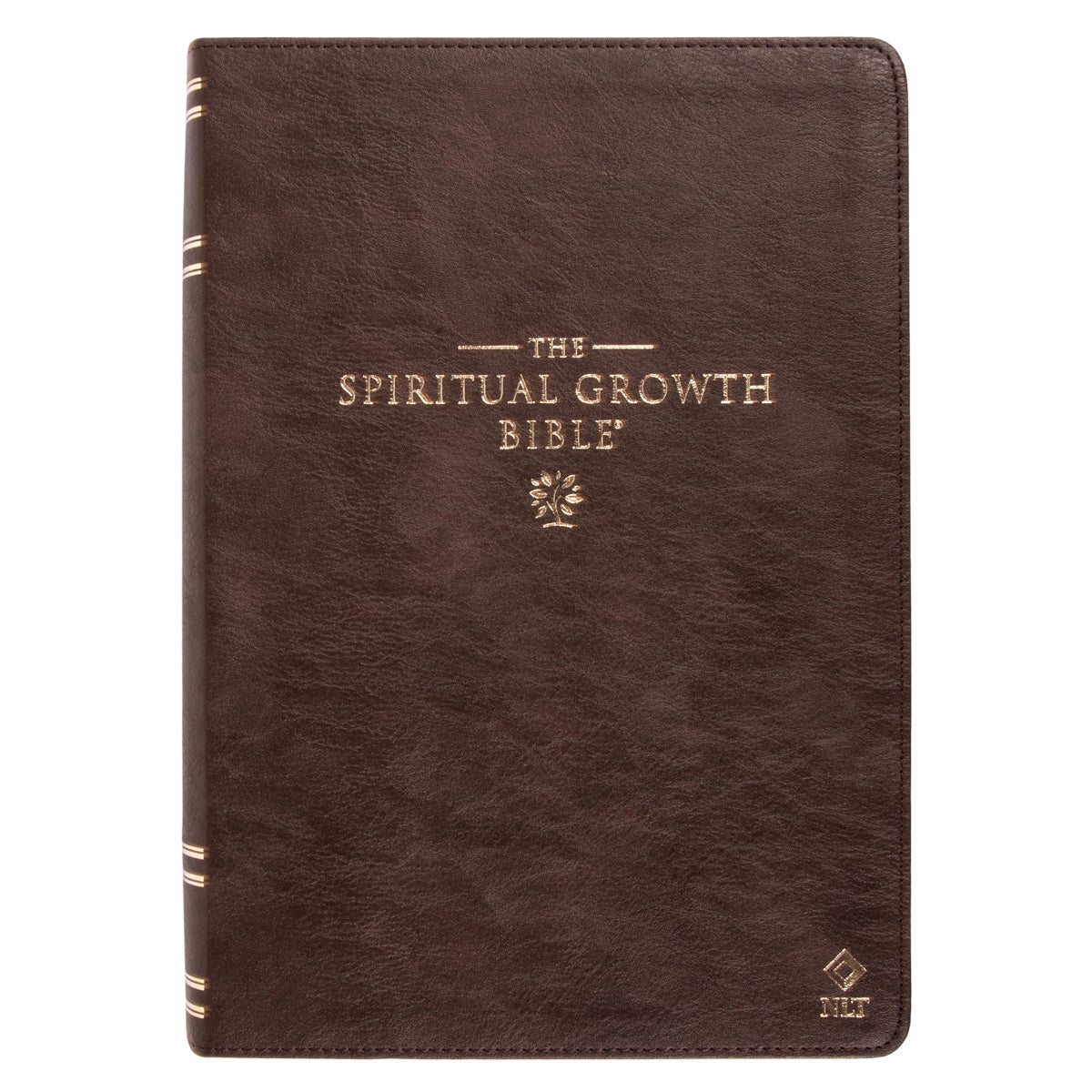 NLT Dark Brown Faux Leather Thumb Indexed Spiritual Growth Bible