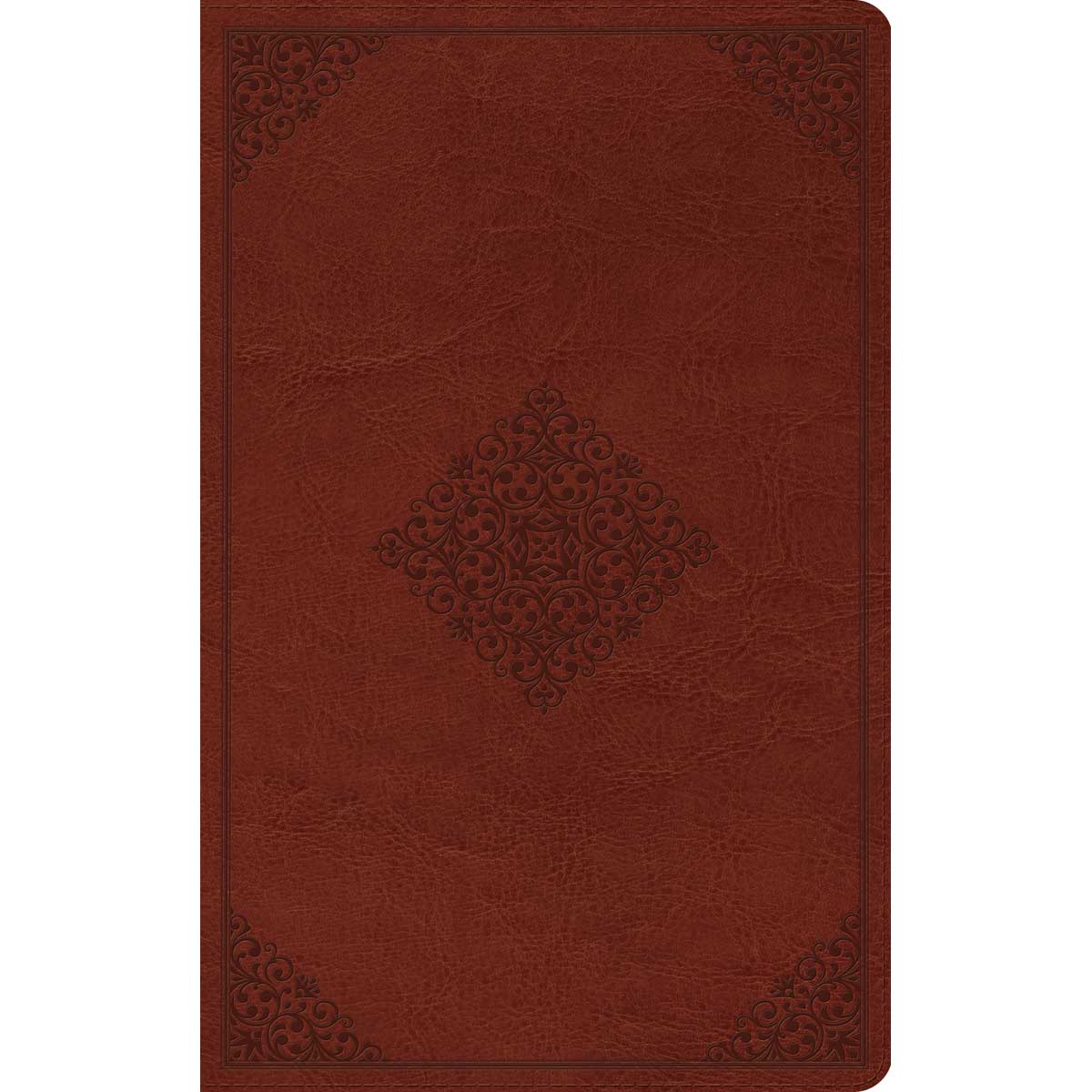 ESV Large Print Value Thinline Bible Tan Ornament Design (Imitation Leather)