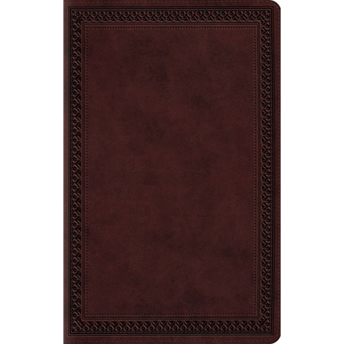 ESV Large Print Value Thinline Bible Mahogany Border Design (Imitation Leather)