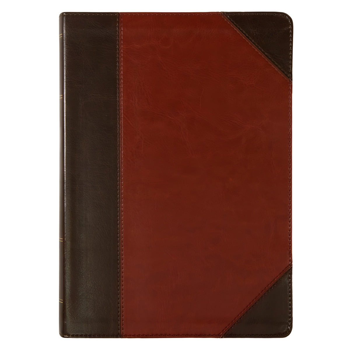 ESV Study Bible Large Print (Trutone Brown / Cordovan Portfolio Design)(Imitation Leather)