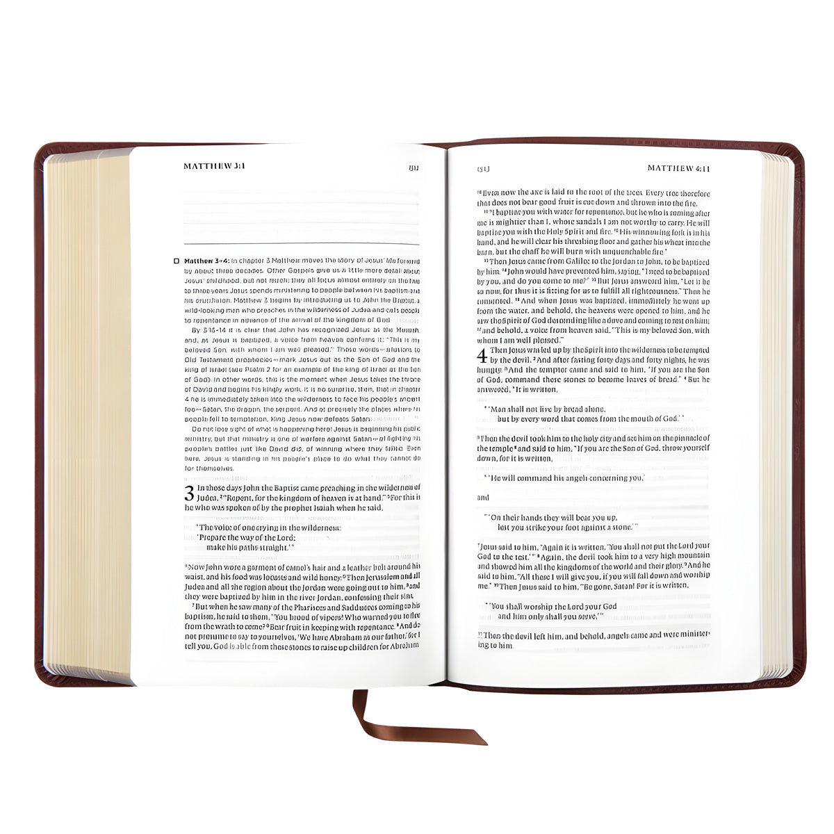 ESV Brown Imitation Leather Daily Reading Bible