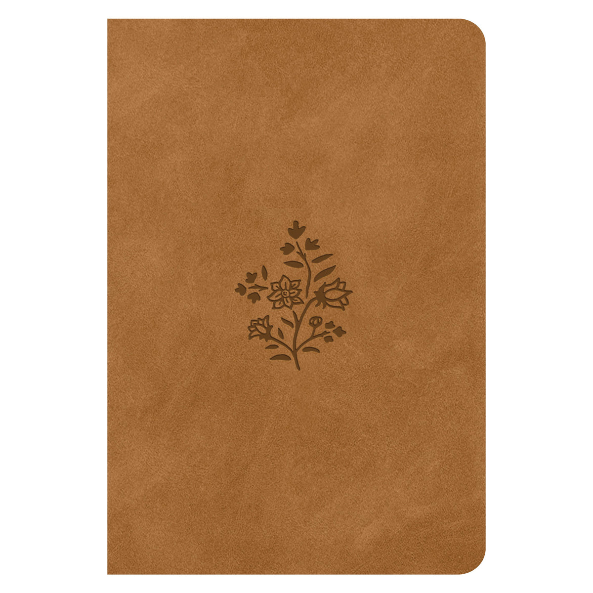 ESV TruTone Nubuck Caramel Wildflower Imitation Leather Premium Gift Bible