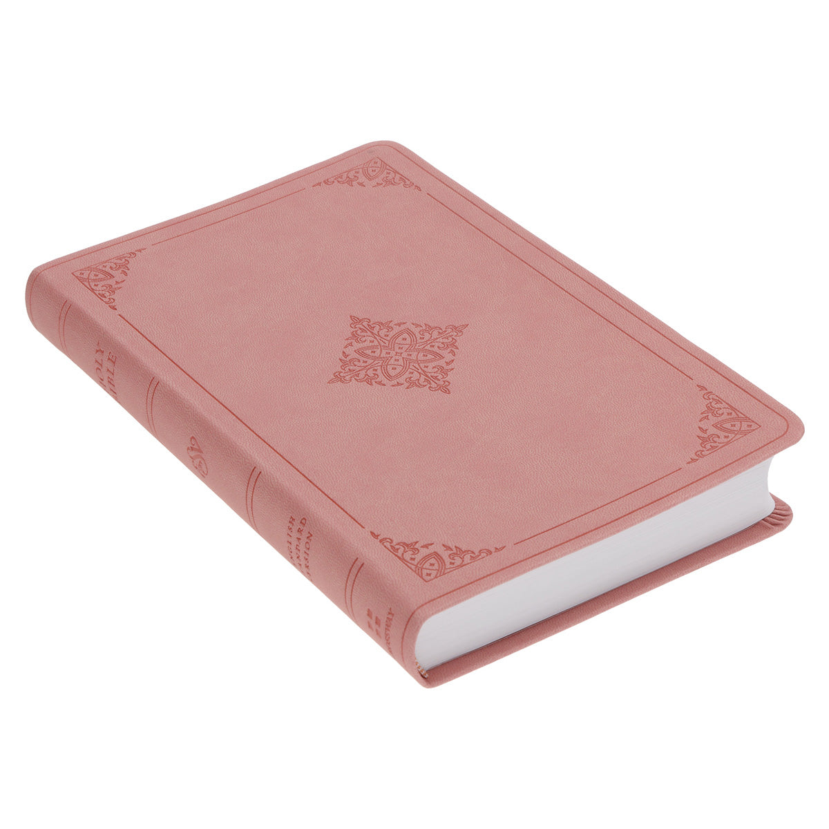 ESV Blush Rose Fleur-de-lis Design Imitation Leather Value Thinline Bible Large Print