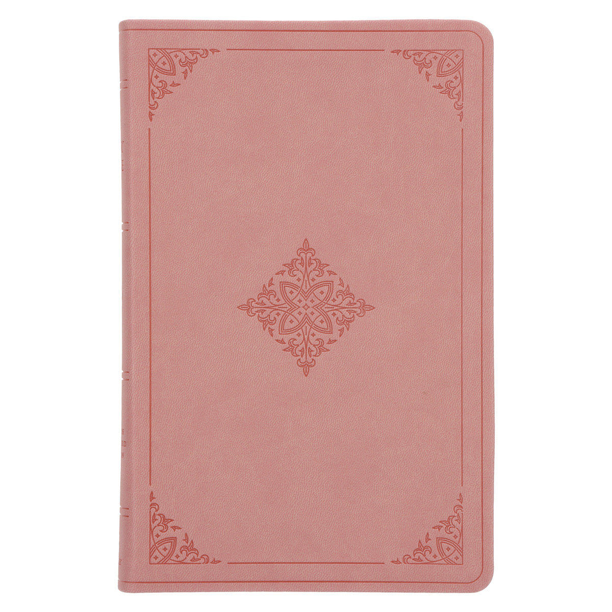 ESV Blush Rose Fleur-de-lis Design Imitation Leather Value Thinline Bible Large Print