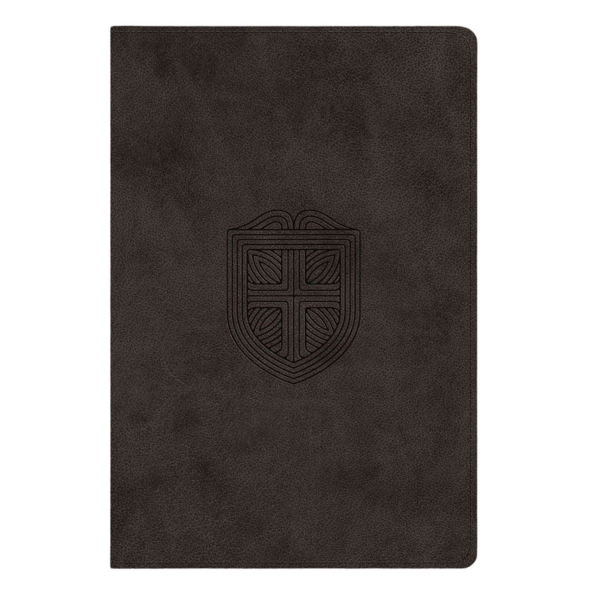 ESV Charcoal Shield Design Imitation Leather Men's Study Bible
