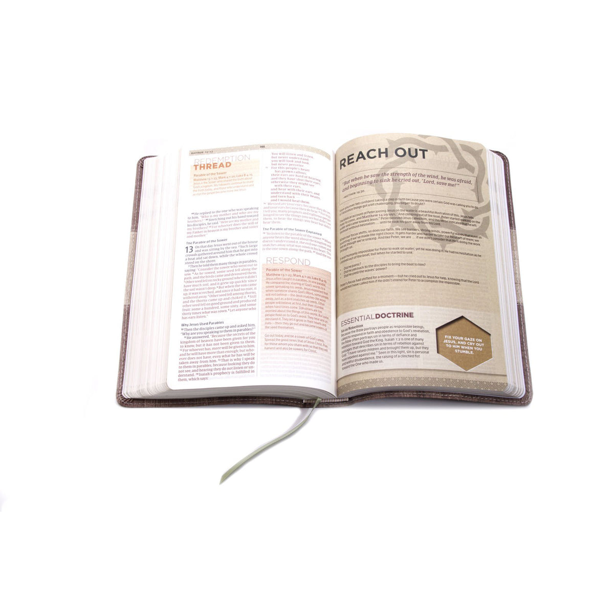 CSB Weathered Gray Cork Imitation Leather Essential Teen Study Bible