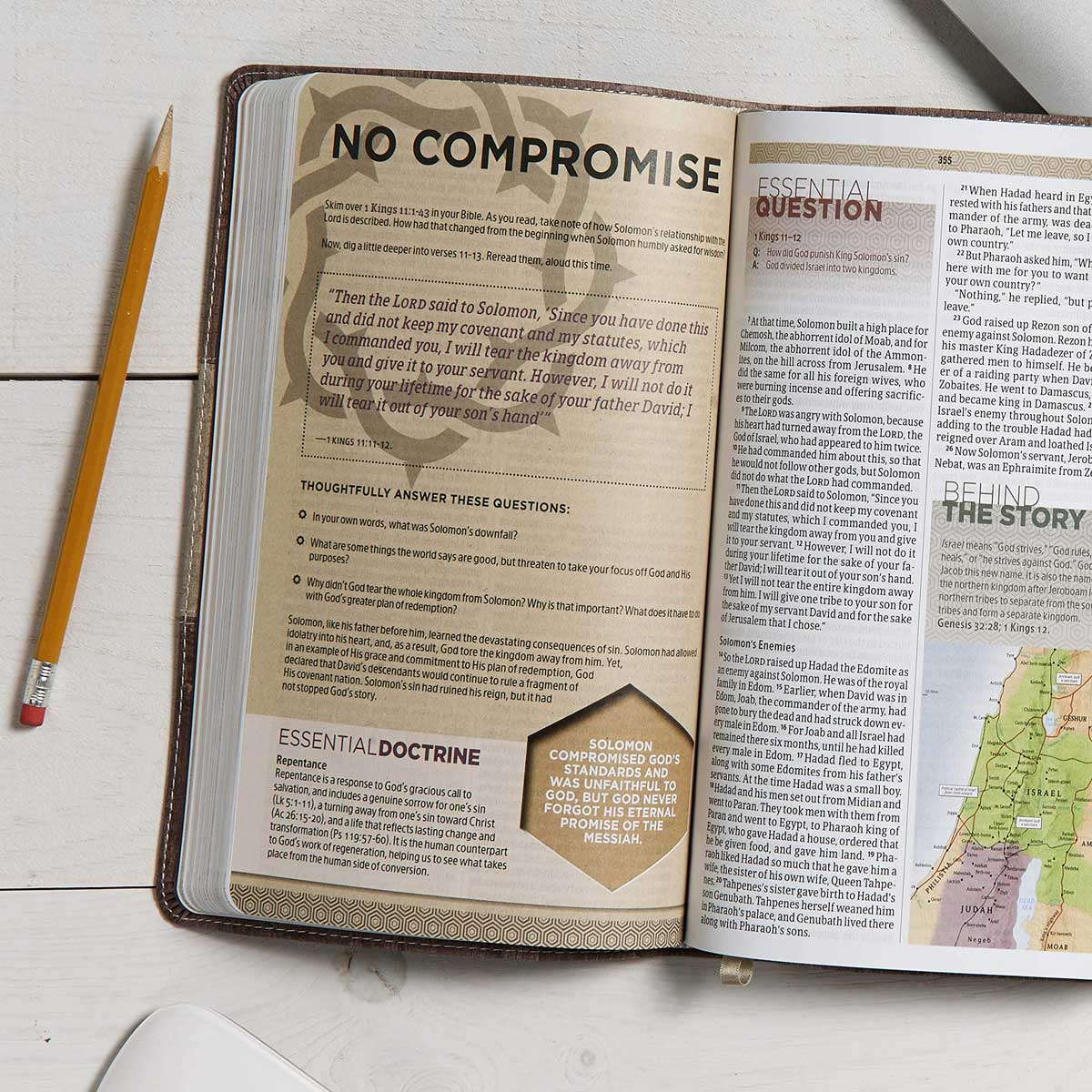 CSB Weathered Gray Cork Imitation Leather Essential Teen Study Bible