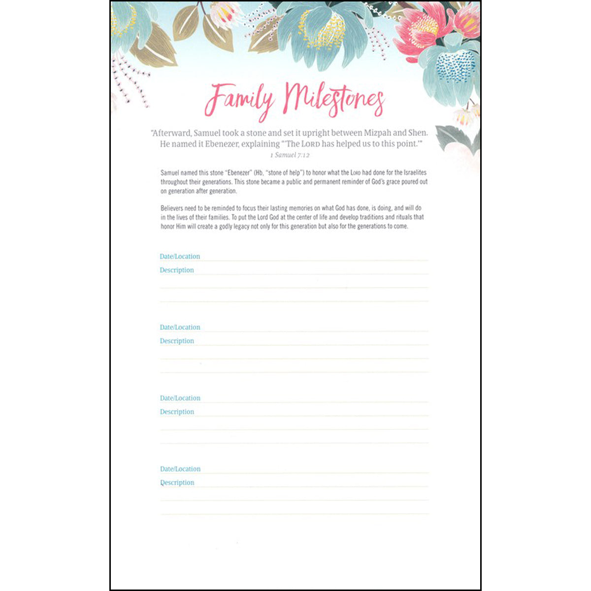 CSB Study Bible For Women Teal Flowers (Imitation Leather)