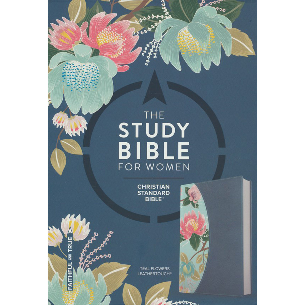 CSB Study Bible For Women Indexed Teal Flowers (Imitation Leather)