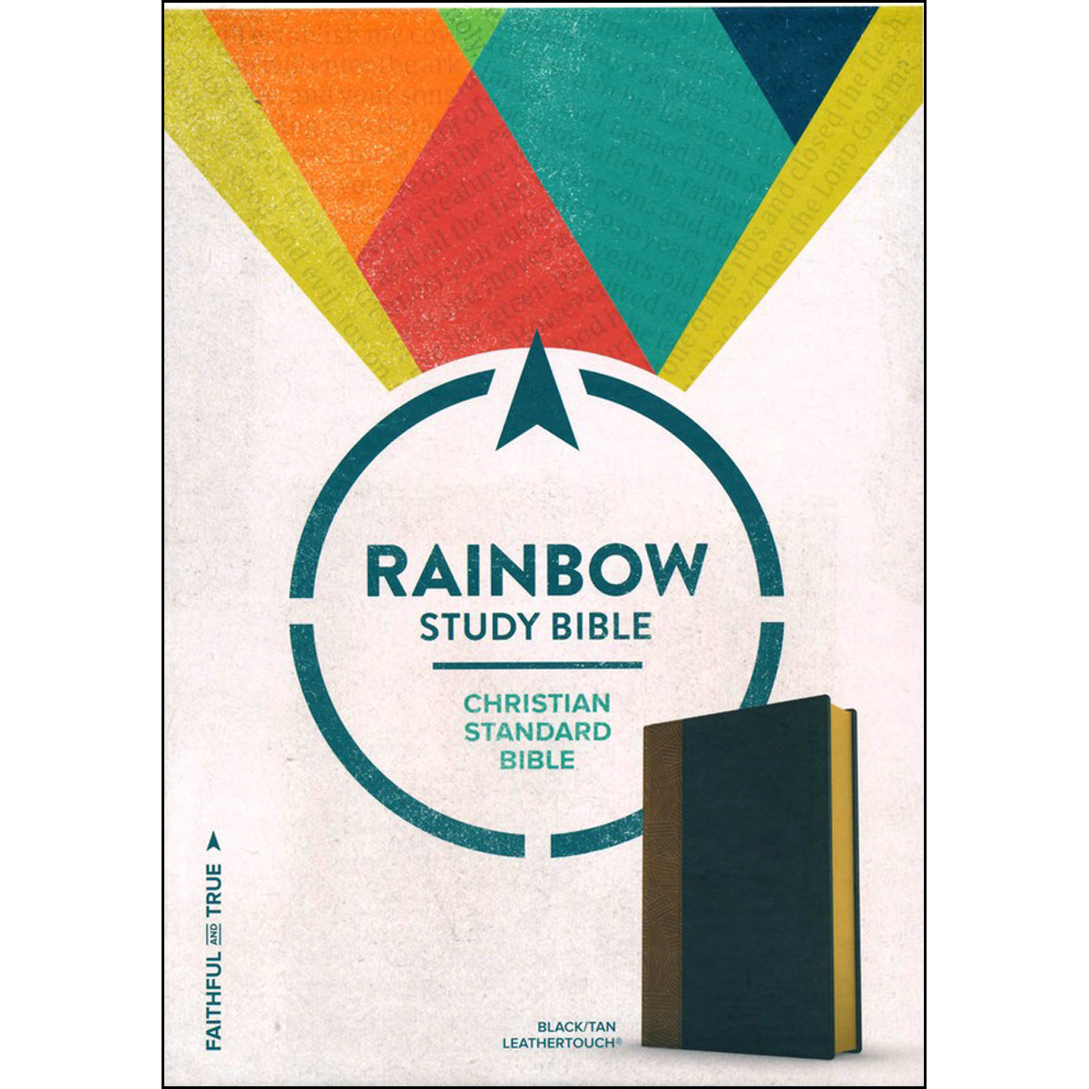 CSB Rainbow Study Bible Black Tan (Imitation Leather)