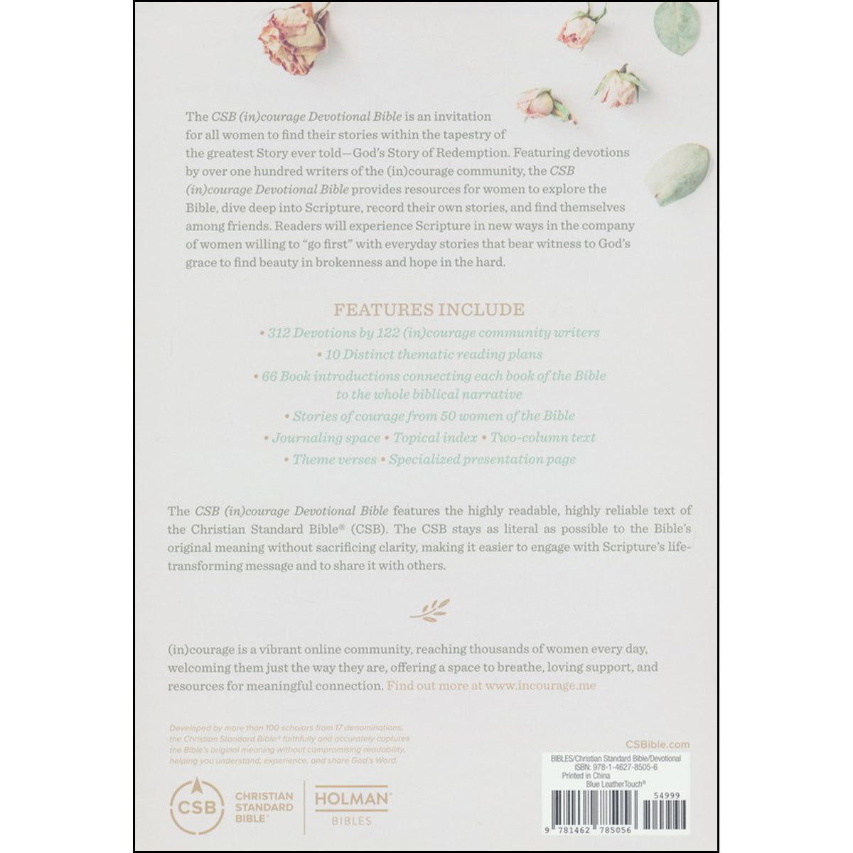 CSB (In)Courage Devotional Bible Blue (Imitation Leather)