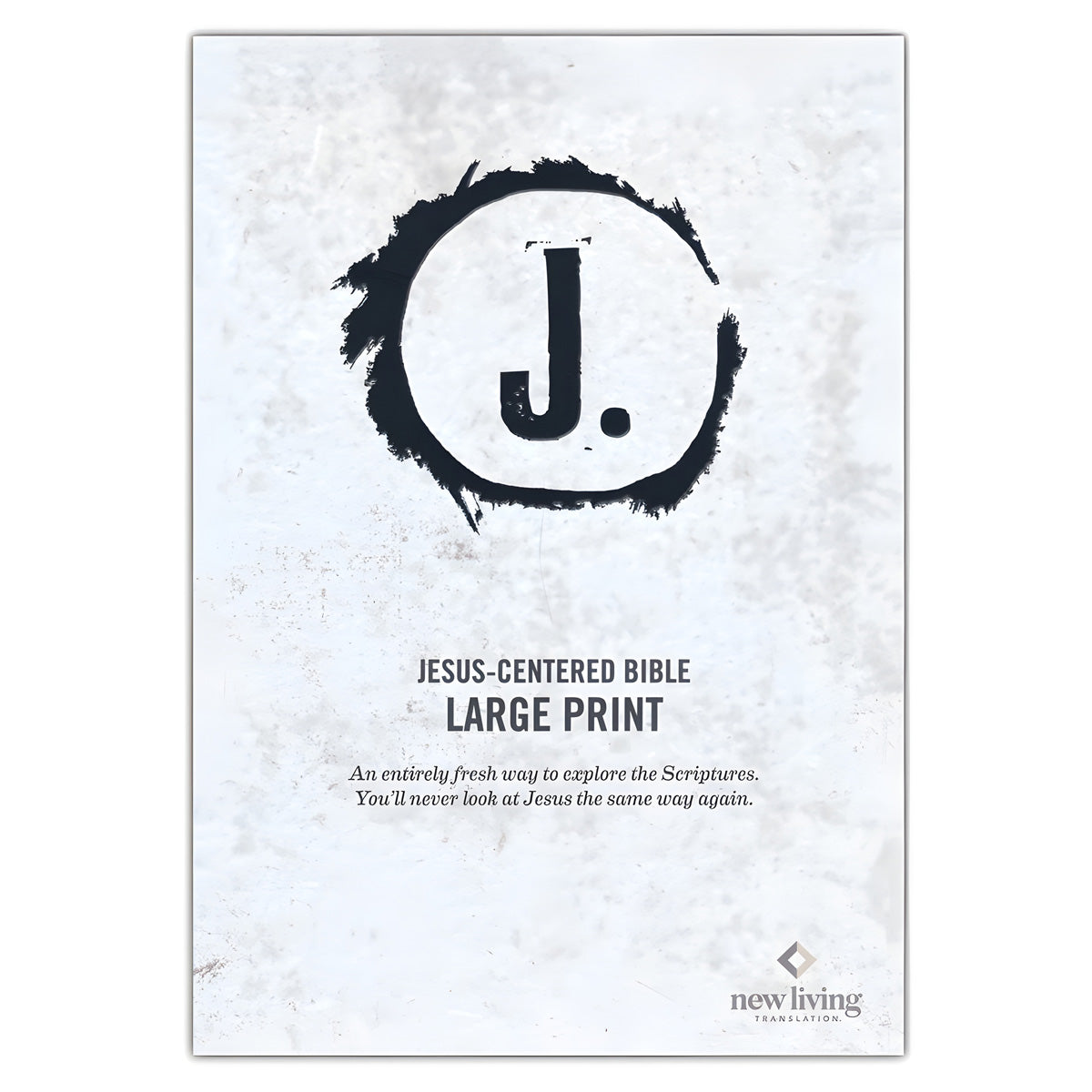 NLT Black Imitation Leather Jesus-Centered Bible Large Print